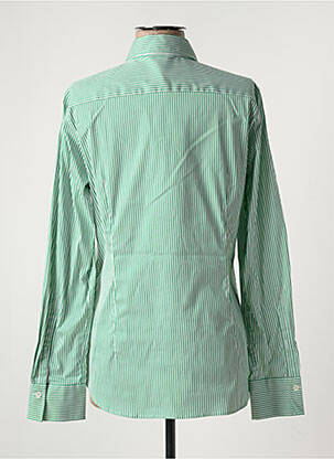 Chemisier coupe cintrée manches longues vert CALIBAN femme
