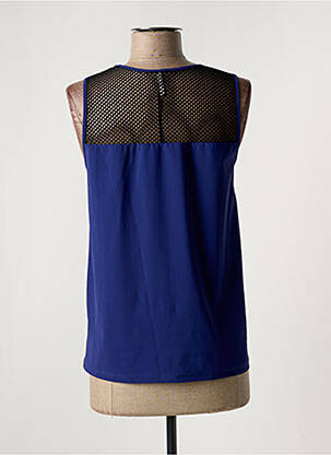 Top coupe fluide sans manche bleu INDIES femme