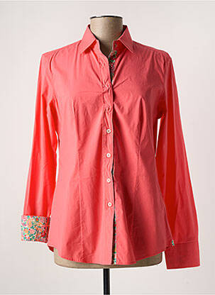 Chemisier coupe cintrée manches longues orange CALIBAN femme