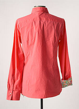 Chemisier coupe cintrée manches longues orange CALIBAN femme