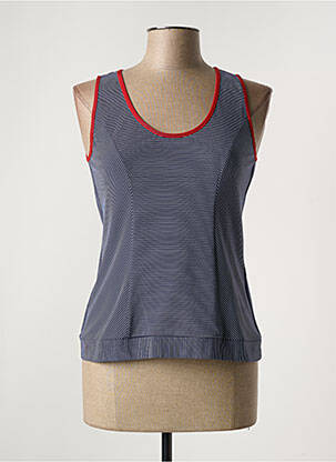 Débardeur stretch sans manche bleu BLEU BLANC ROUGE femme