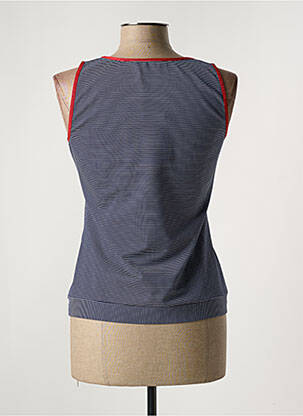 Débardeur stretch sans manche bleu BLEU BLANC ROUGE femme