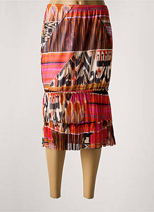 Jupe mi-longue taille normale rose OLIVIER PHILIPS femme