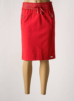 Jupe mi-longue taille normale rouge AIRFIELD femme