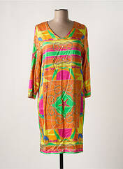 Robe mi-longue orange MUCHO GUSTO pour femme seconde vue