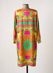 Robe mi-longue orange MUCHO GUSTO pour femme seconde vue