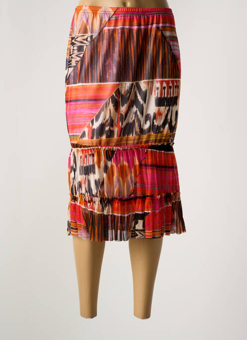 Jupe mi-longue taille normale rose OLIVIER PHILIPS femme