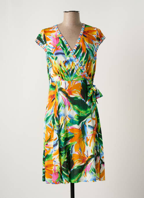 Robe mi-longue vert OLIVIER PHILIPS pour femme