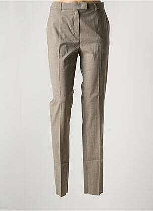 Pantalon slim tissage popeline taille normale gris MAX MARA femme