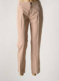 Pantalon 7/8 tissage popeline taille normale beige MAYJUNE femme