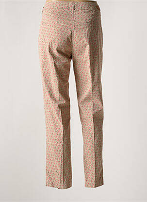 Pantalon 7/8 tissage popeline taille normale beige MAYJUNE femme