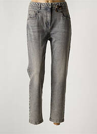 Jeans coupe large stretch taille normale gris LUISA CERANO femme