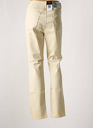 Pantalon droit tissage popeline taille normale beige TRUSSARDI JEANS femme