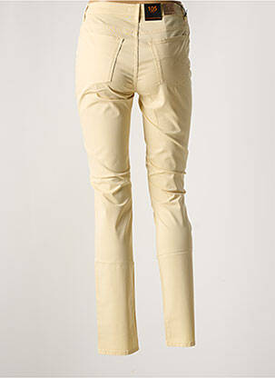 Pantalon slim tissage popeline taille normale beige TRUSSARDI JEANS femme