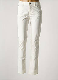 Pantalon slim tissage popeline taille normale blanc EMPORIO ARMANI femme