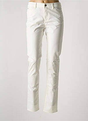 Pantalon slim tissage popeline taille normale blanc EMPORIO ARMANI femme