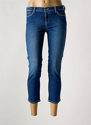 Pantacourt stretch taille normale bleu EMPORIO ARMANI femme