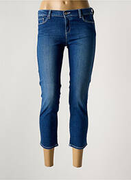 Pantacourt stretch taille normale bleu EMPORIO ARMANI femme