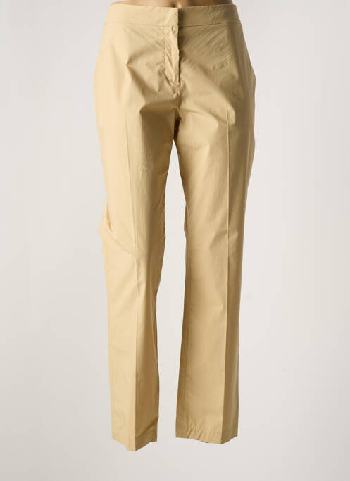 Pantalon droit tissage popeline taille normale beige TWINSET femme