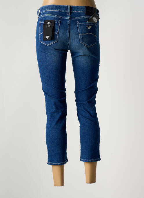 Pantacourt stretch taille normale bleu EMPORIO ARMANI femme