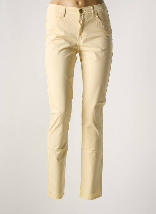 Pantalon slim beige TRUSSARDI JEANS pour femme