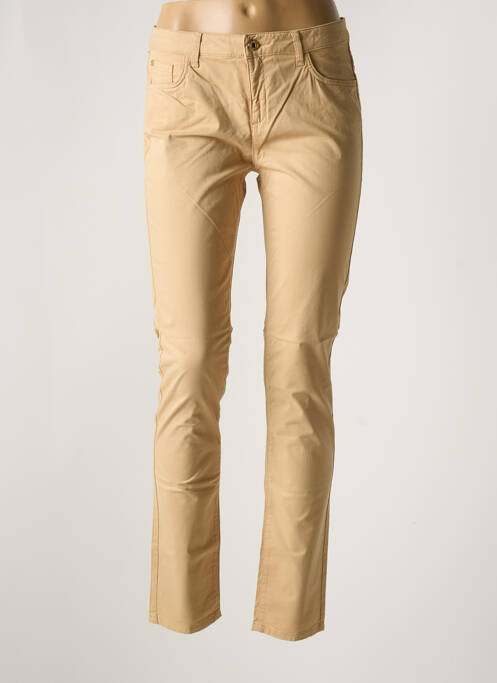 Pantalon slim beige TRUSSARDI JEANS pour femme