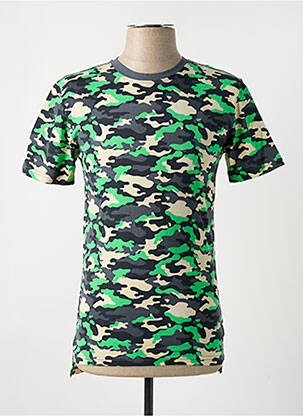 T-shirt coupe cintrée manches courtes vert MAISON MAD homme