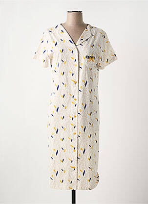 Chemise de nuit fermeture boutonnée sur le devant blanc DODO femme