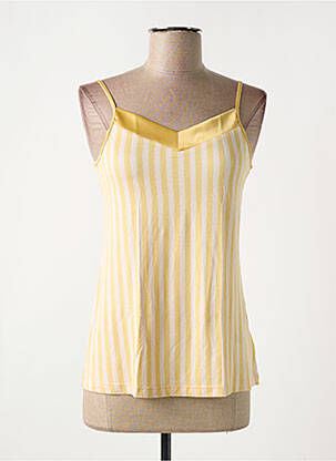 Top/caraco stretch jaune MEY femme