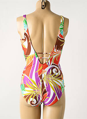 Maillot de bain 1 pièce imprimé fantaisie violet LISE CHARMEL femme