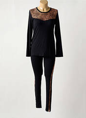 Pyjama noir ANTIGEL pour femme seconde vue