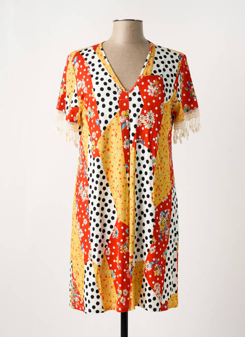 Chemise de nuit orange FIORI DI CHIARA pour femme