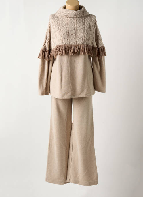 Ensemble pantalon beige CHIARA FIORINI pour femme