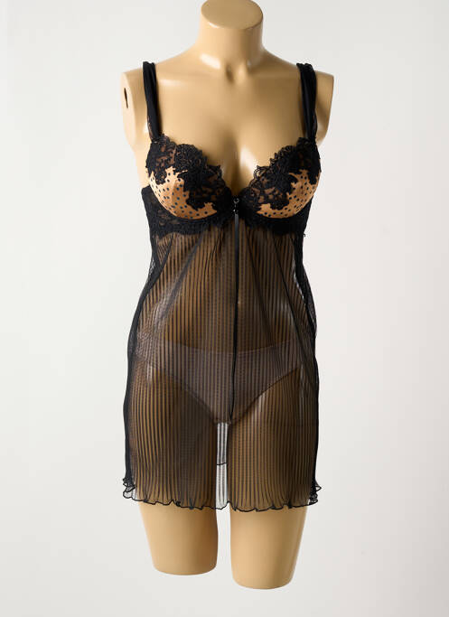 Nuisette/combinette noir AMBRA pour femme