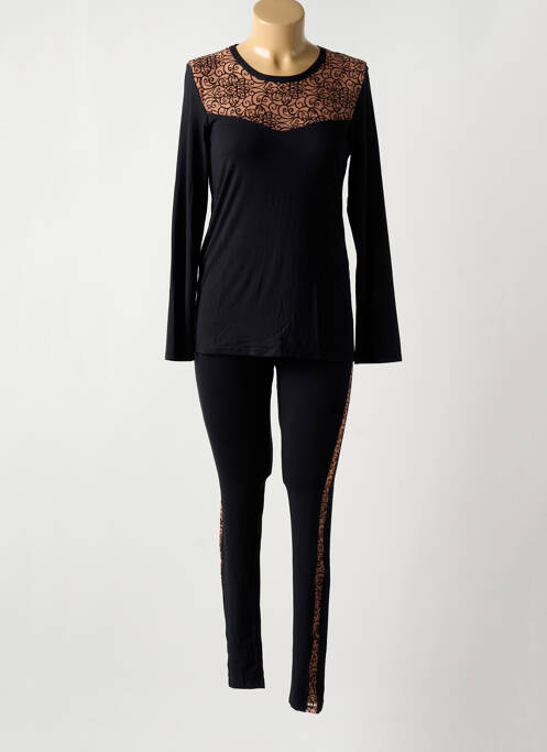 Pyjama noir ANTIGEL pour femme