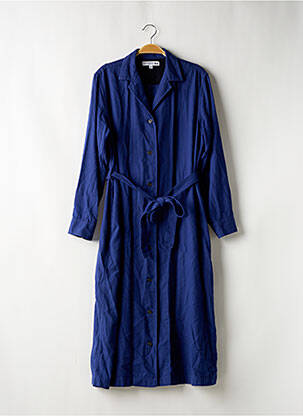 Robe mi-longue manches longues manches longues bleu INES DE LA FRESSANGE femme