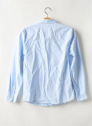 Chemise manches longues fermeture boutonnée sur le devant bleu MANGO garçon