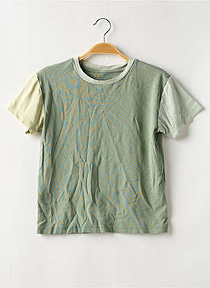 T-shirt coupe droite manches courtes vert MONOPRIX garçon