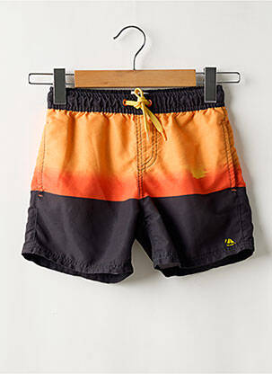 Short de bain tissage popeline orange FIREFLY garçon