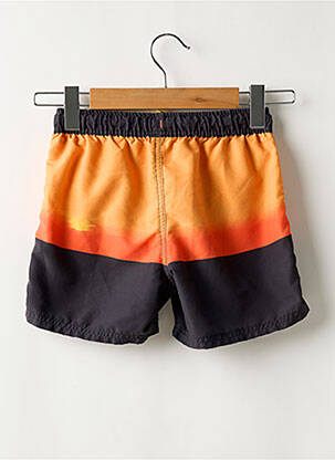 Short de bain tissage popeline orange FIREFLY garçon