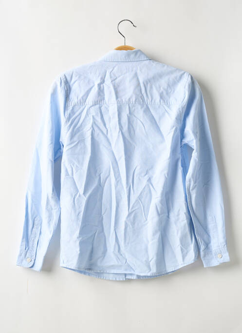 Chemise manches longues fermeture boutonnée sur le devant bleu MANGO garcon