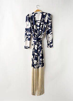 Robe longue manches longues manches longues bleu COOSY femme