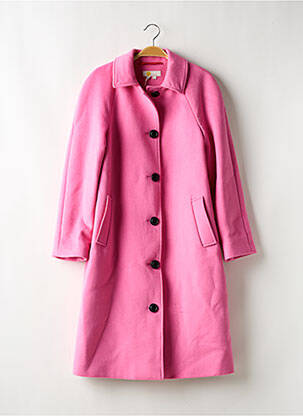 Manteau long poches sans capuche rose BODEN femme