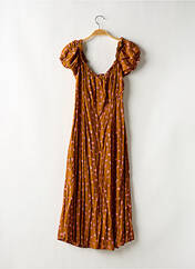 Robe mi-longue marron DOT & X pour femme seconde vue