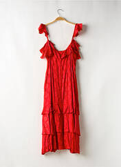 Robe mi-longue rouge MAJORELLE pour femme seconde vue