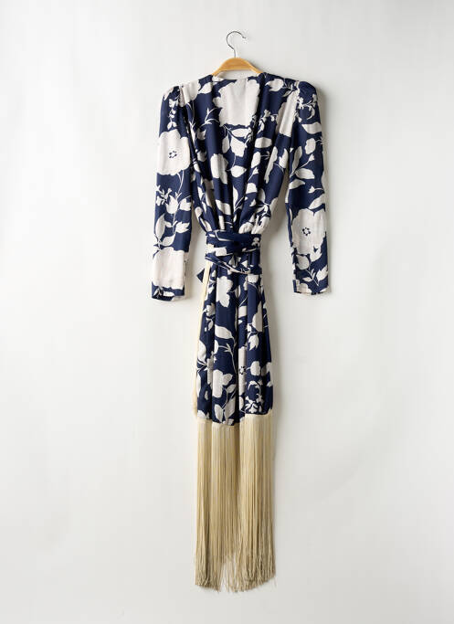 Robe longue manches longues manches longues bleu COOSY femme