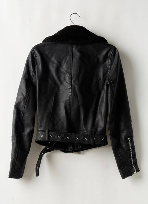 Veste simili cuir poches noir ZARA femme