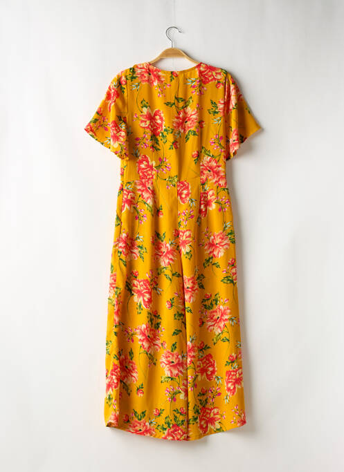 Combi-pantalon orange NEON ROSE pour femme