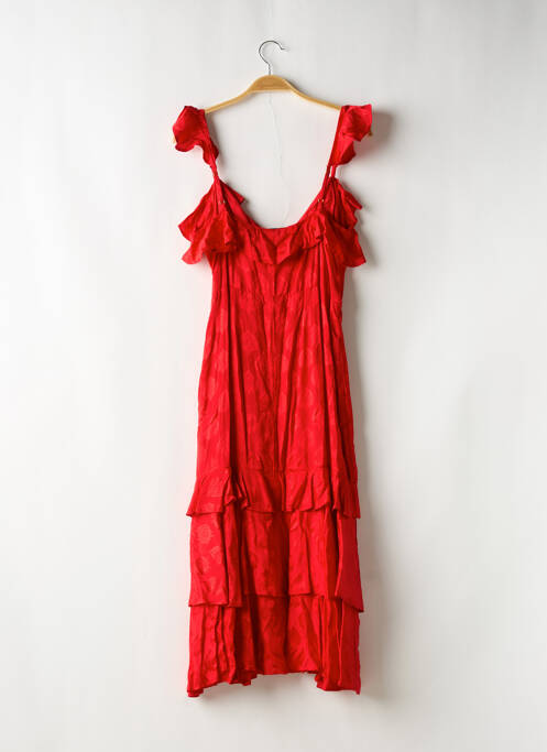 Robe mi-longue rouge MAJORELLE pour femme