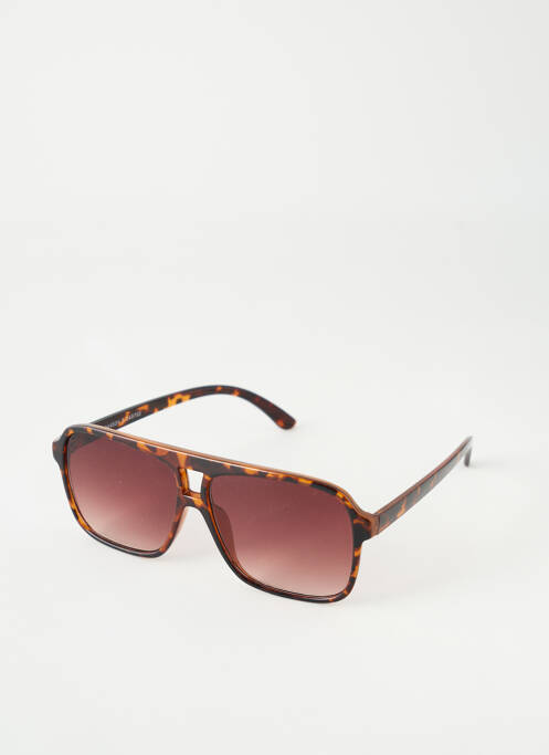 Lunettes de soleil marron MONK pour femme